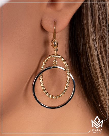 گوشواره آویز حلقه مرساگلد